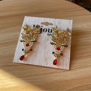 Bijoux Bar Holiday Rain deer earrings